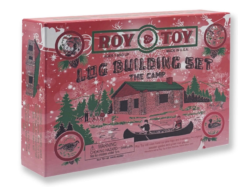 1930's Original Camp Building Set - Red Christmas