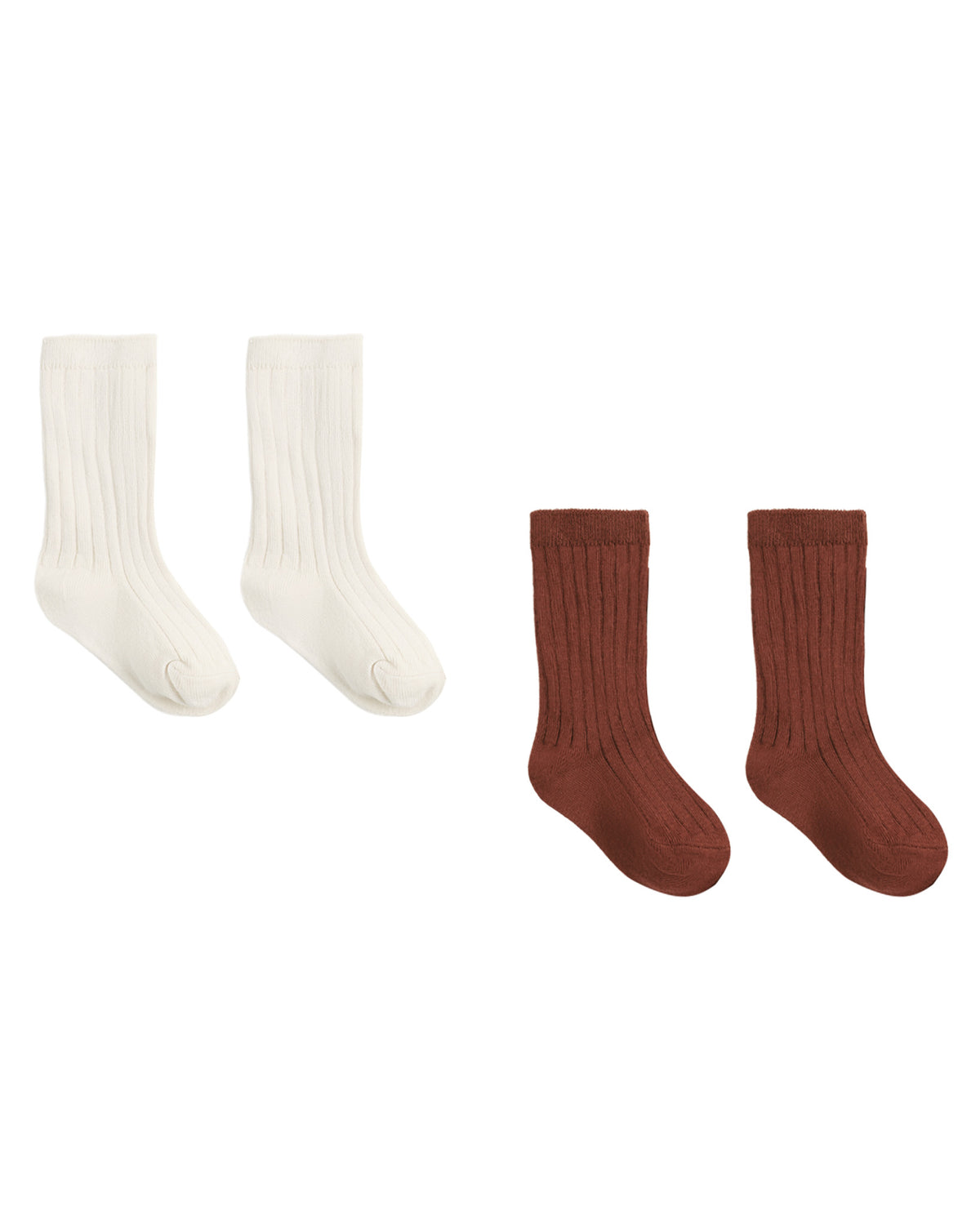 Natural & Redwood Sock Set