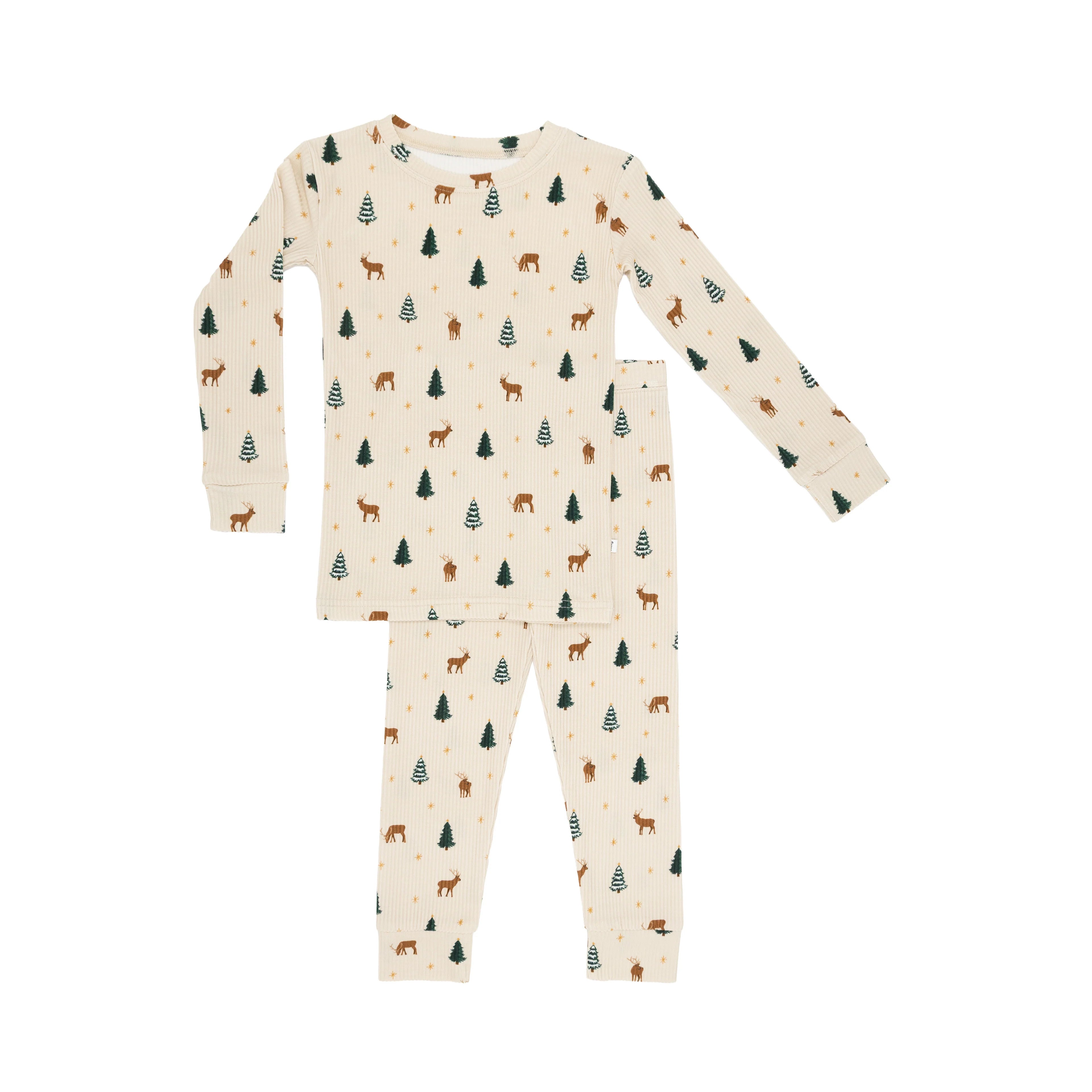 Reindeer Forest Ribbed Two-Piece Set