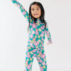 Retro Daisies Ribbed Two-Piece Set