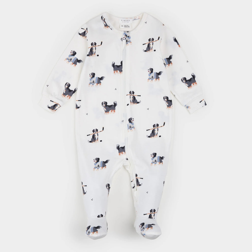 LunaKnit Rink Rover Zipper Footie