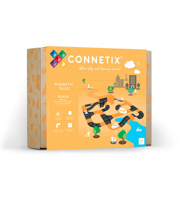 CONNETIX Roads Ramps & Intersections Pack | 16 Pieces