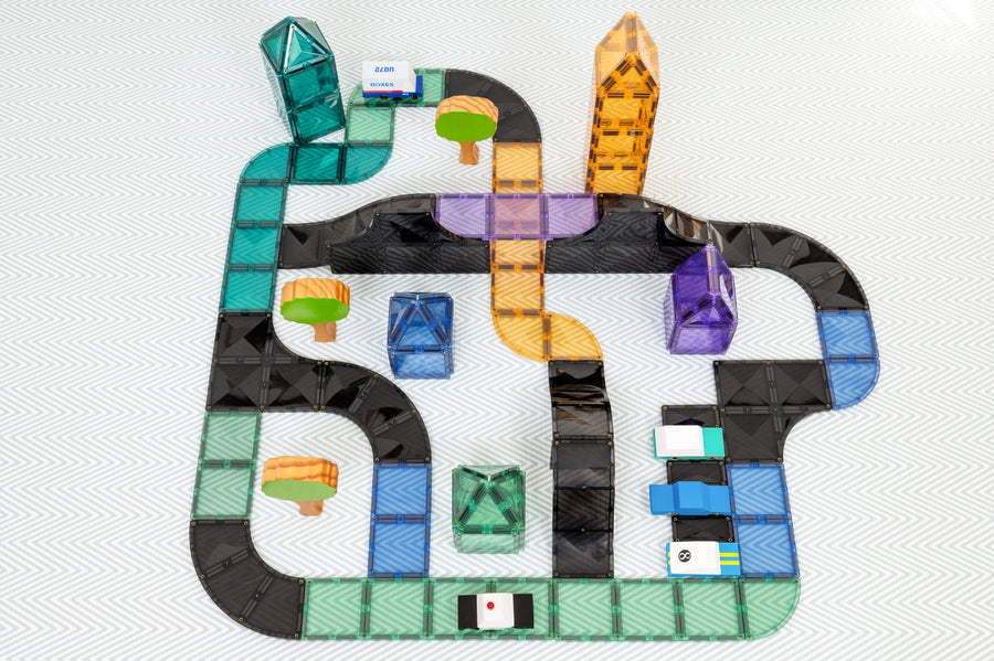 CONNETIX Roads Ramps & Intersections Pack | 16 Pieces