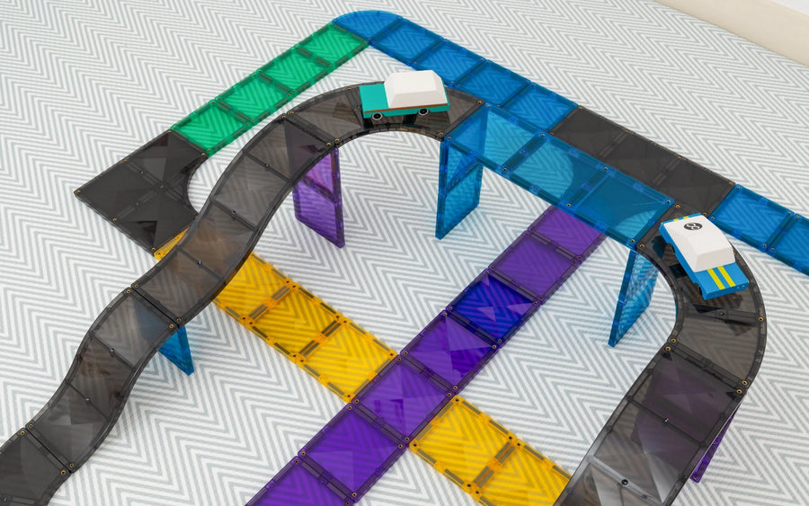 CONNETIX Roads Ramps & Intersections Pack | 16 Pieces