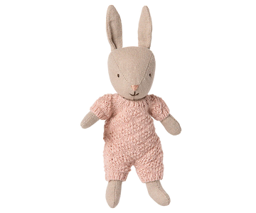 Sand Micro Rabbit - Rose Knitted Suit