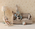 Sand Micro Rabbit - Rose Knitted Suit