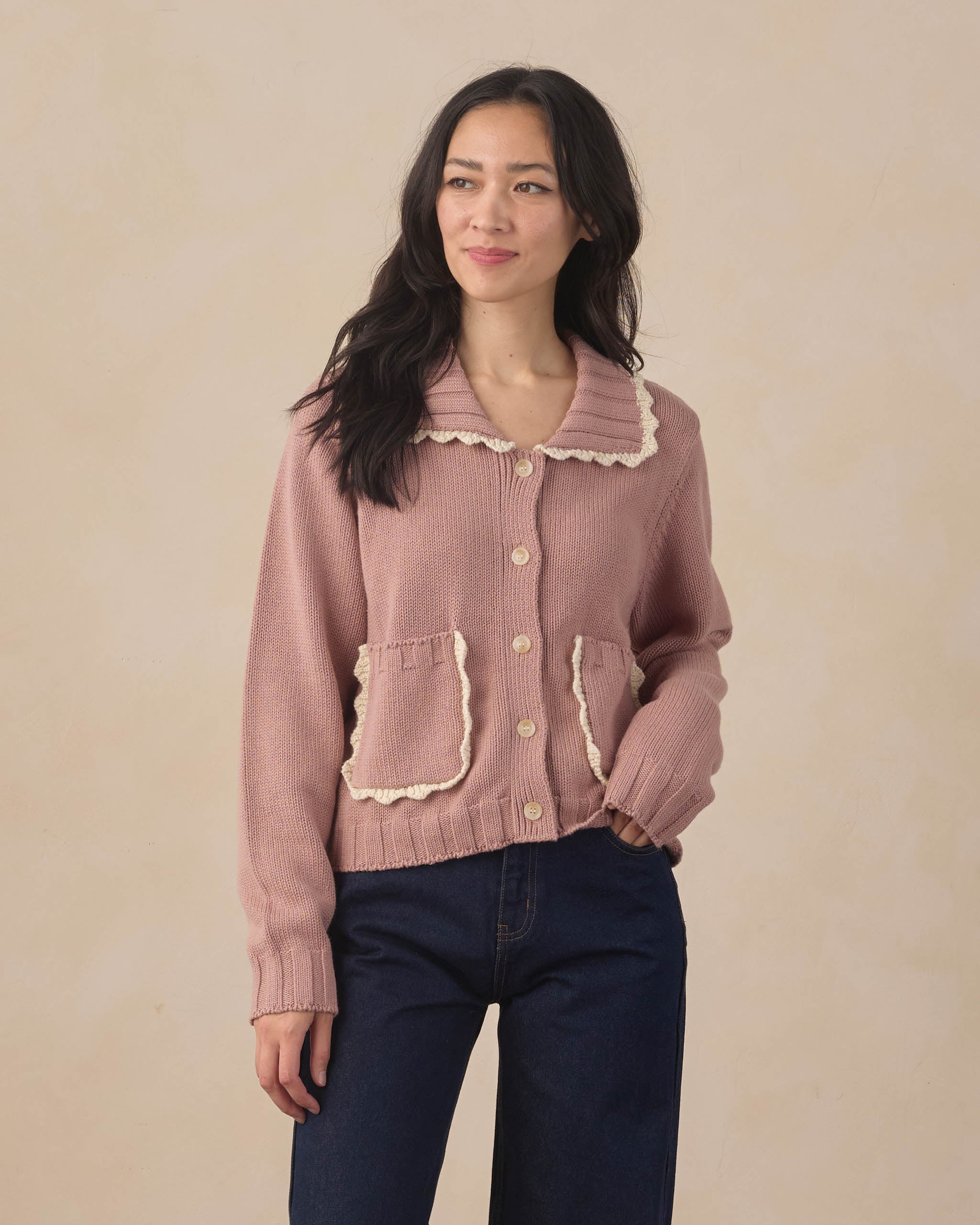 Women’s Rosewood Collared Cardigan