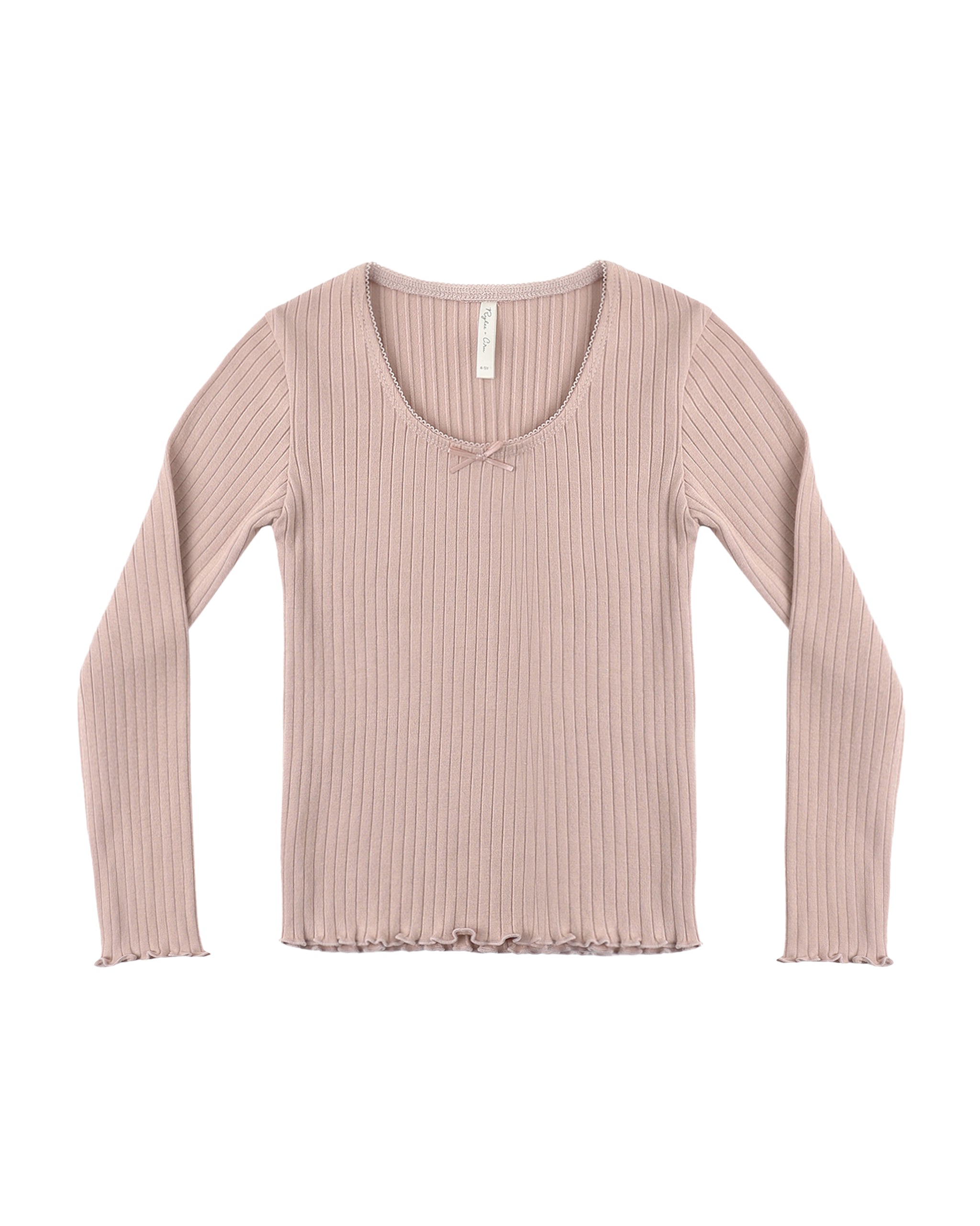 Rosewood Ribbed Long Sleeve