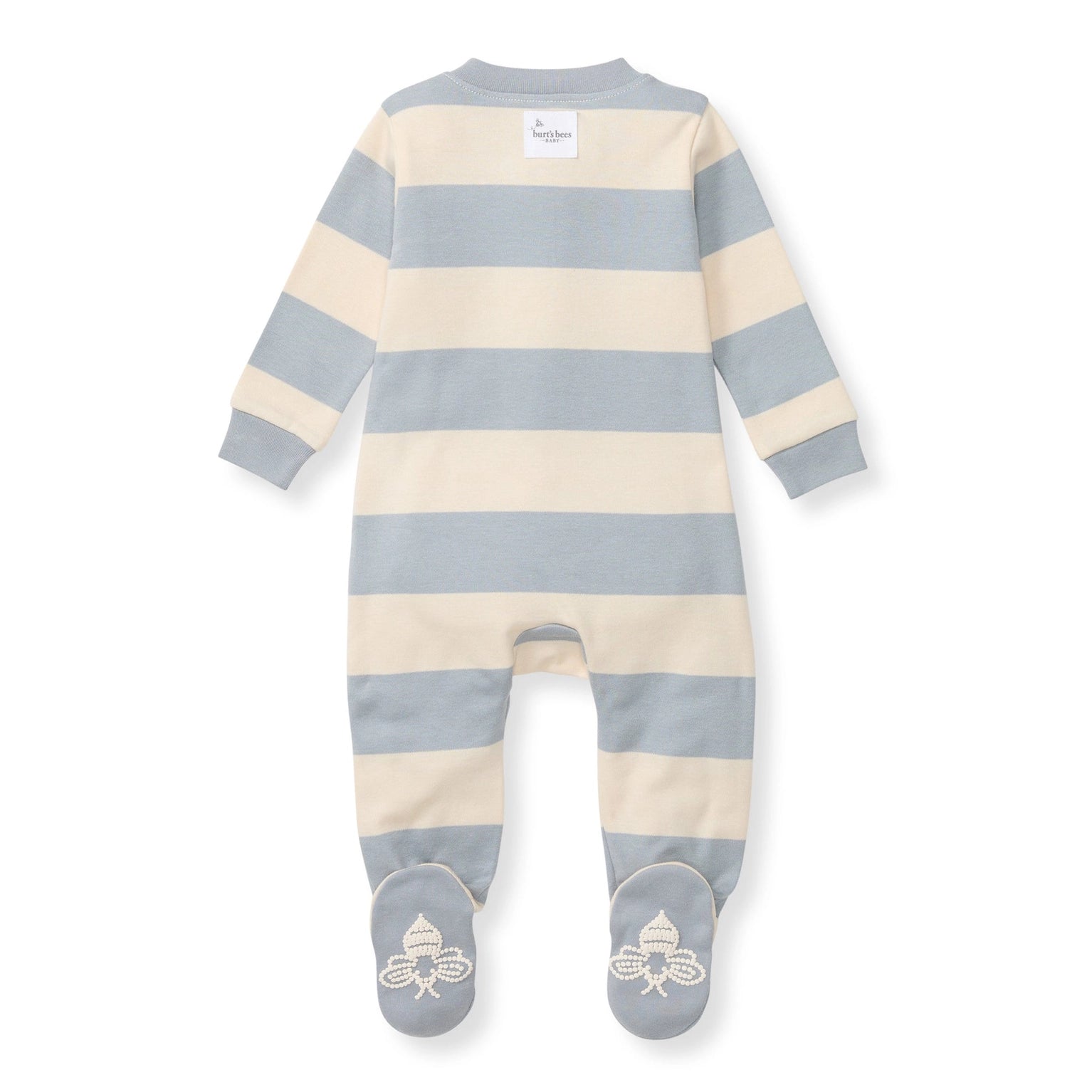Organic Zip Pajamas - Rugby Stripe