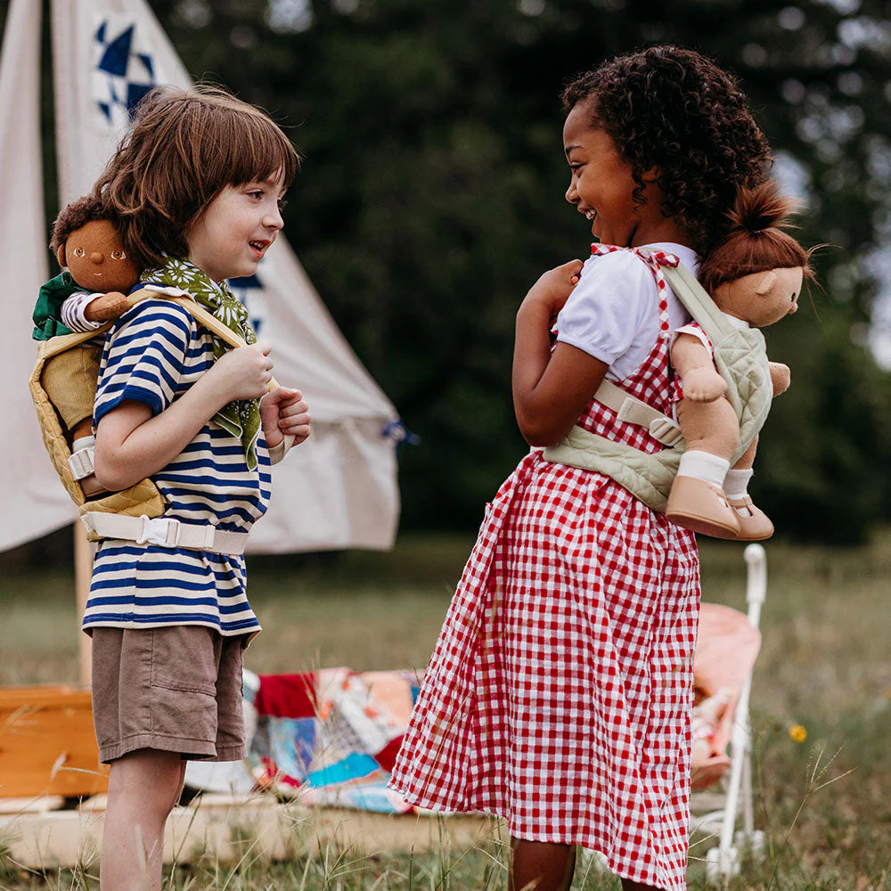 Sage - Quilted Doll Carrier