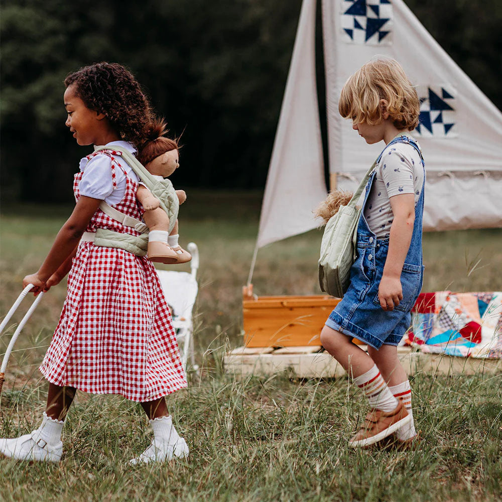 Sage - Quilted Doll Carrier