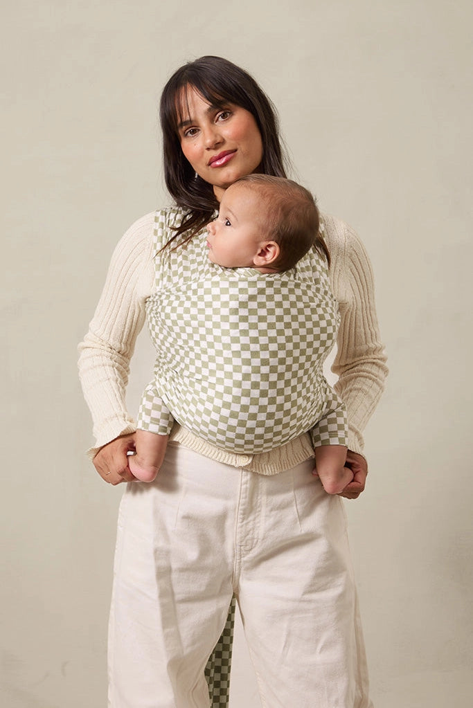 Sage Chequer Baby Wrap