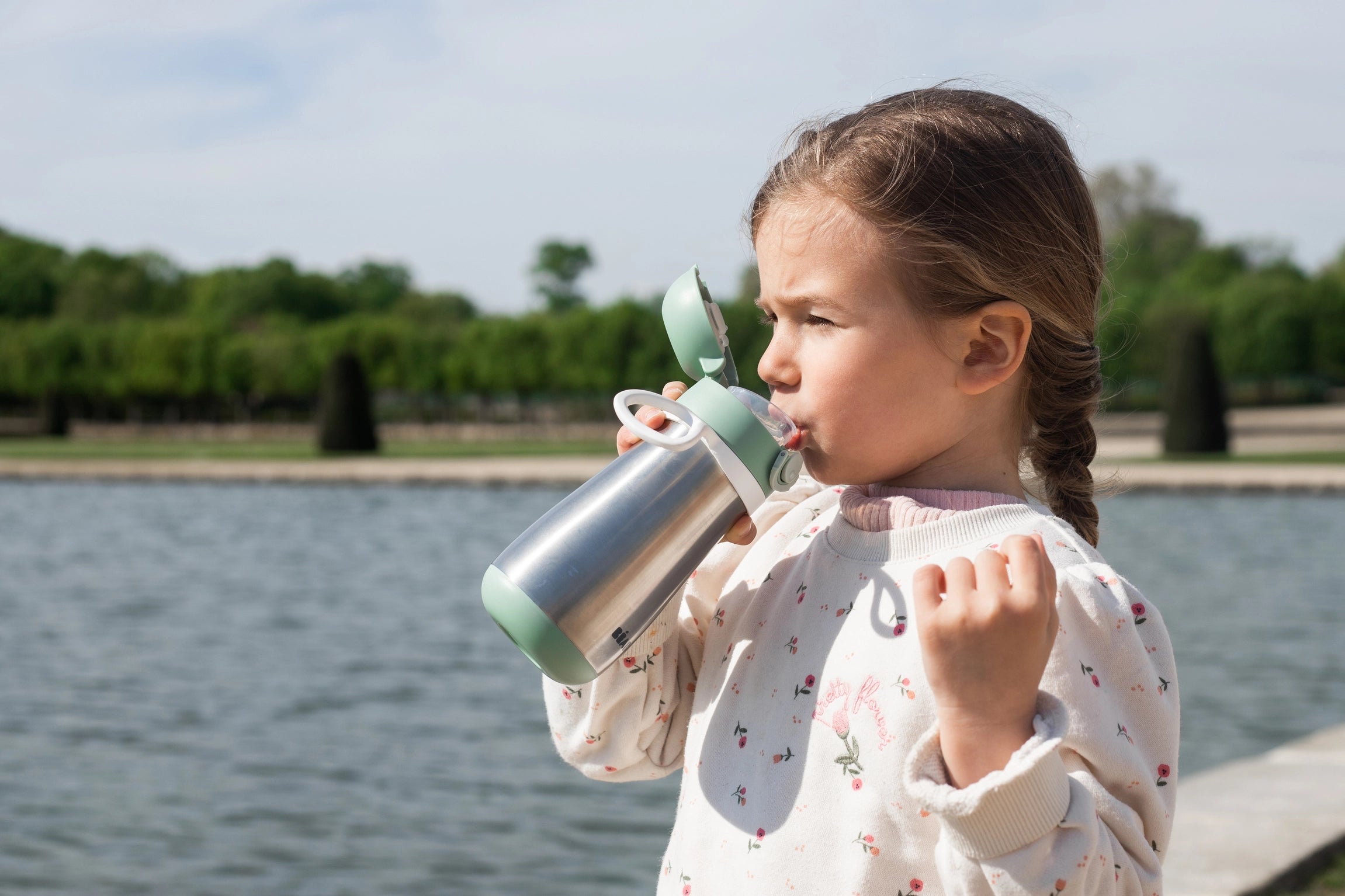 Stainless Steel Insulated Water Bottle - Sage