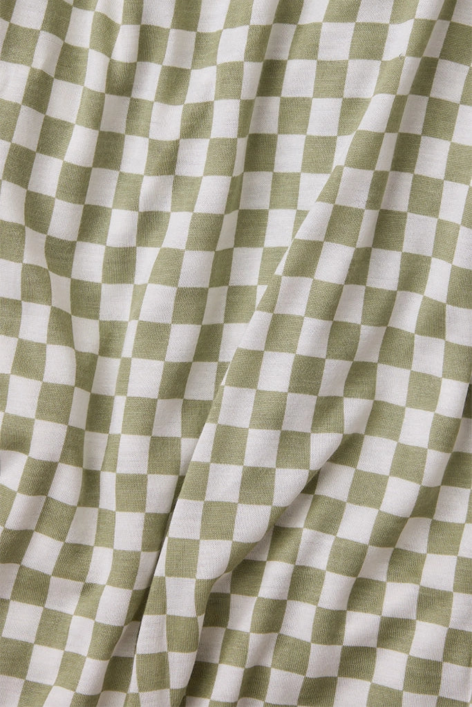 Sage Chequer Baby Wrap