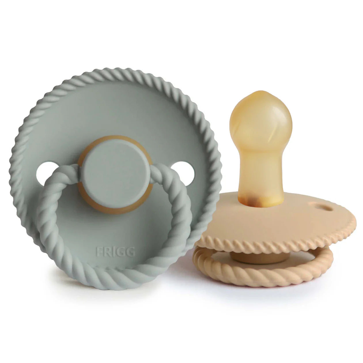 FRIGG Natural Rubber Pacifier 2-Pack: 6-18 Months