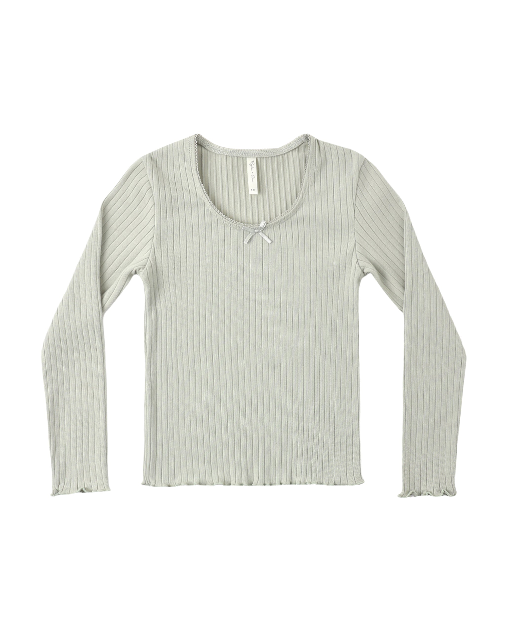 Sage Ribbed Long Sleeve
