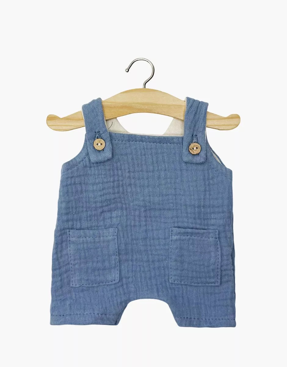 Baby Marceau with Denim Blue Overalls (34cm)