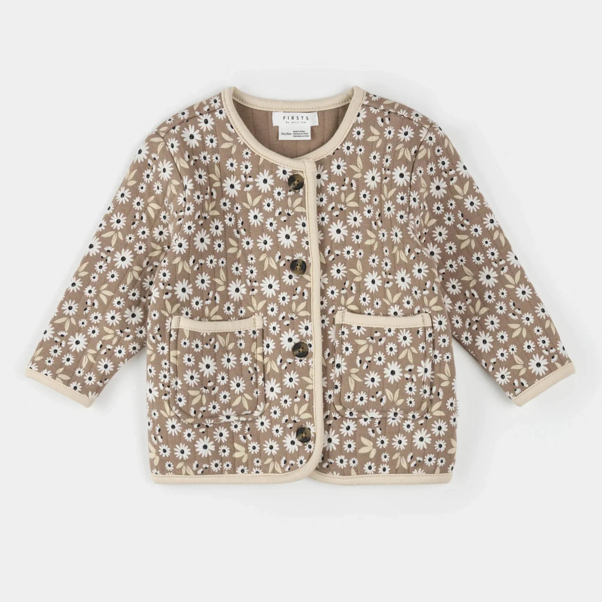 Poppy Sand Quilted Cardigan