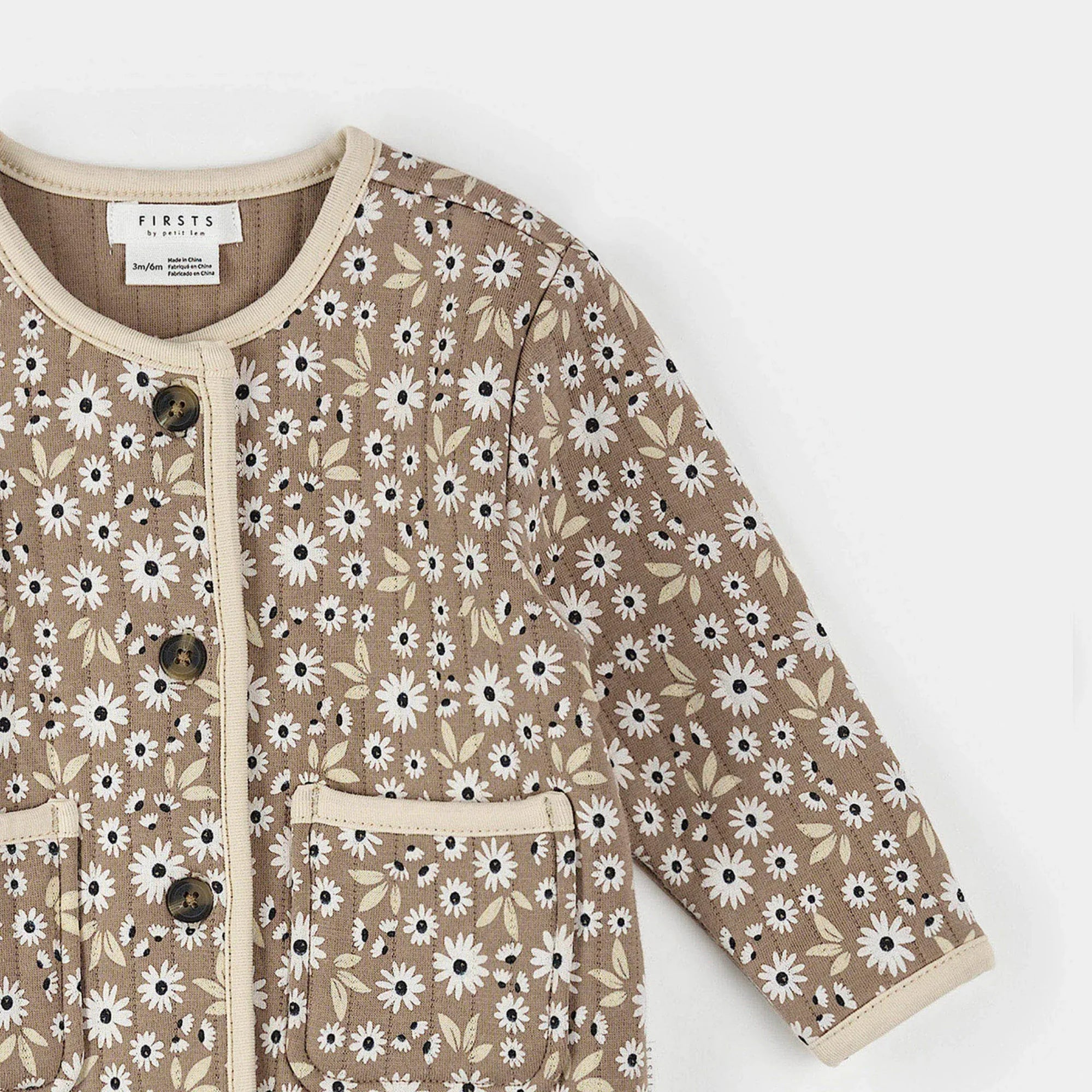 Poppy Sand Quilted Cardigan