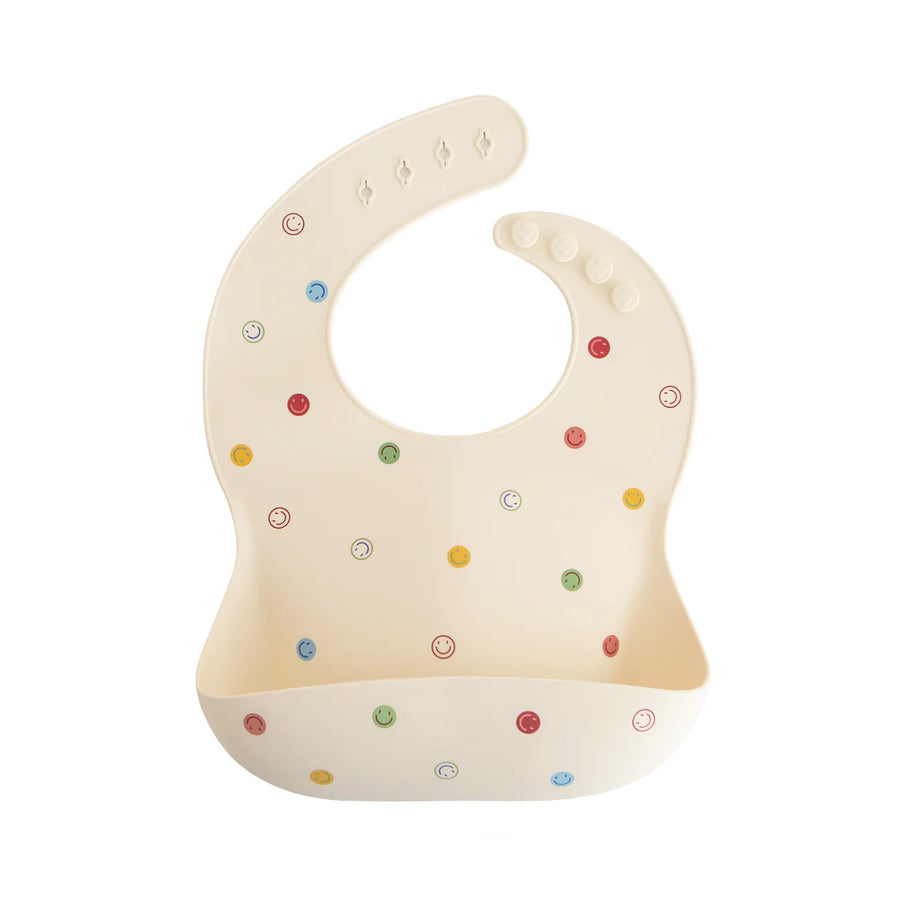 Silicone Baby Bib - Smiley Face