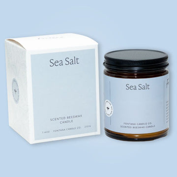 Sea Salt Essential Oil Beeswax Jar Candle