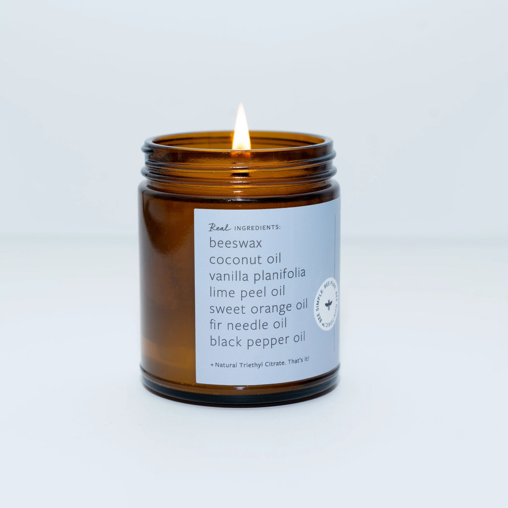 Sea Salt Essential Oil Beeswax Jar Candle