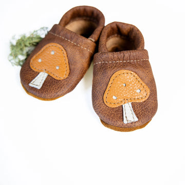 Mushroom Sepia Moccasins
