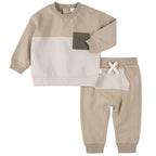 Color Block Sand Fleece Set