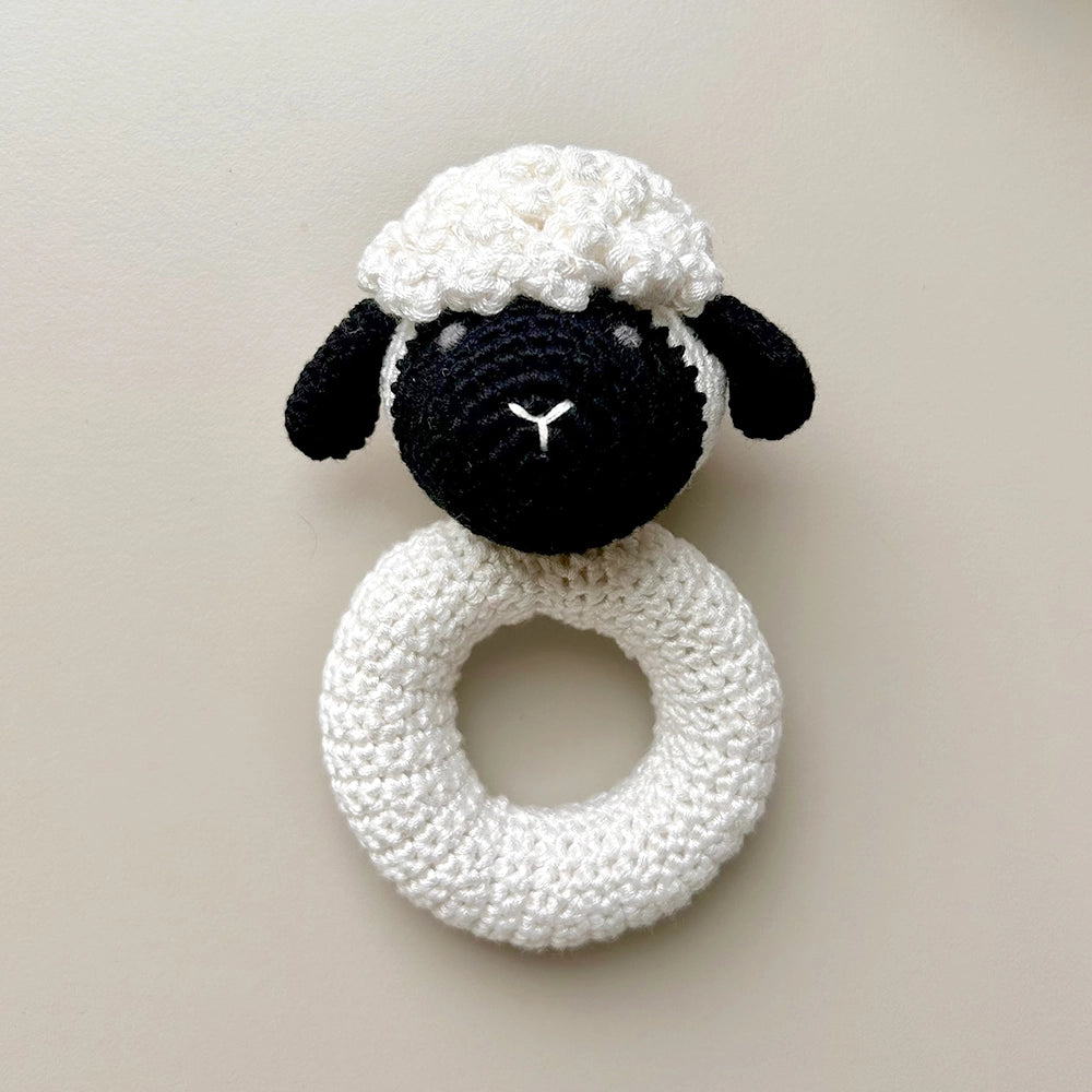 Black Nose Sheep Ring Rattle