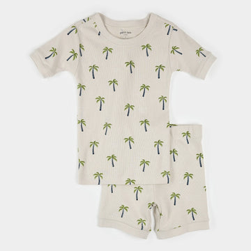 Palm Trees Short Pajama Set