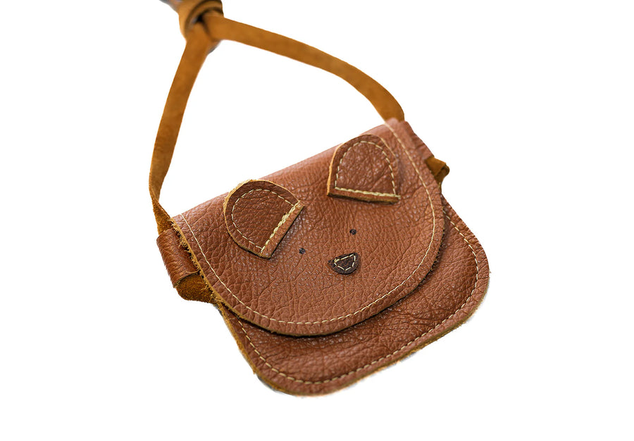 Sienna Bear Leather Purse