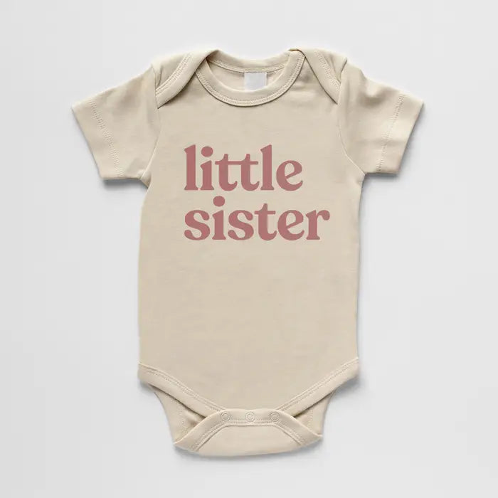 Little Sister Organic Baby Bodysuit