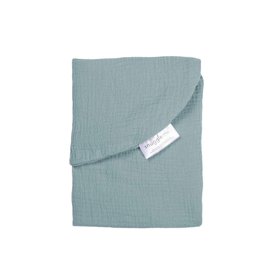 Organic Muslin Lounger Curve Cover - Slate
