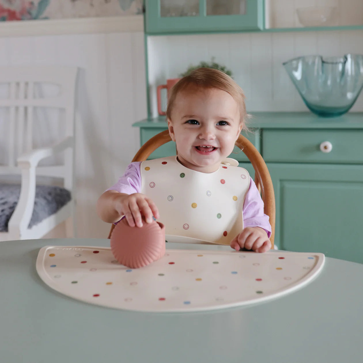 Silicone Place Mat - Smiley Face