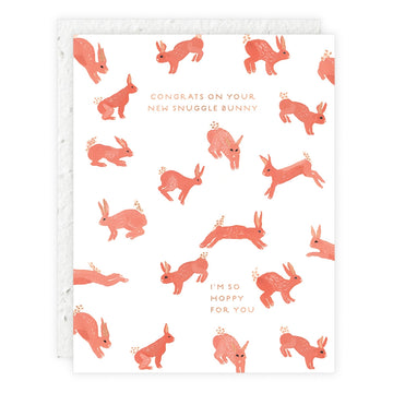 New Snuggle Bunny Baby Card