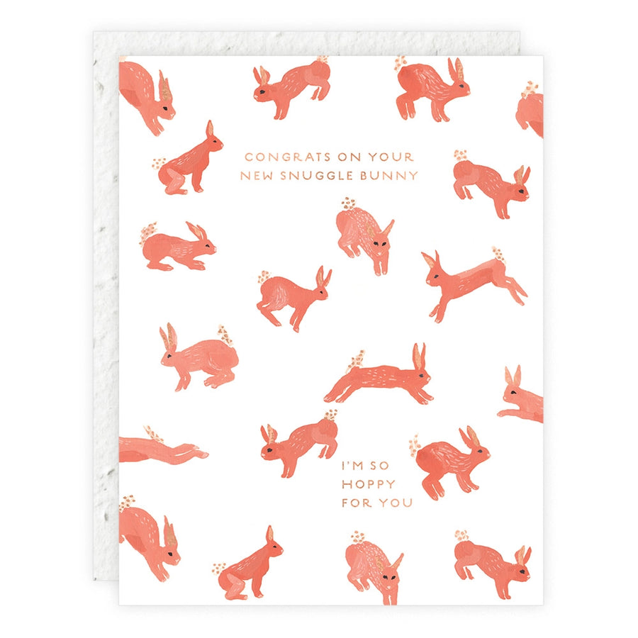 New Snuggle Bunny Baby Card