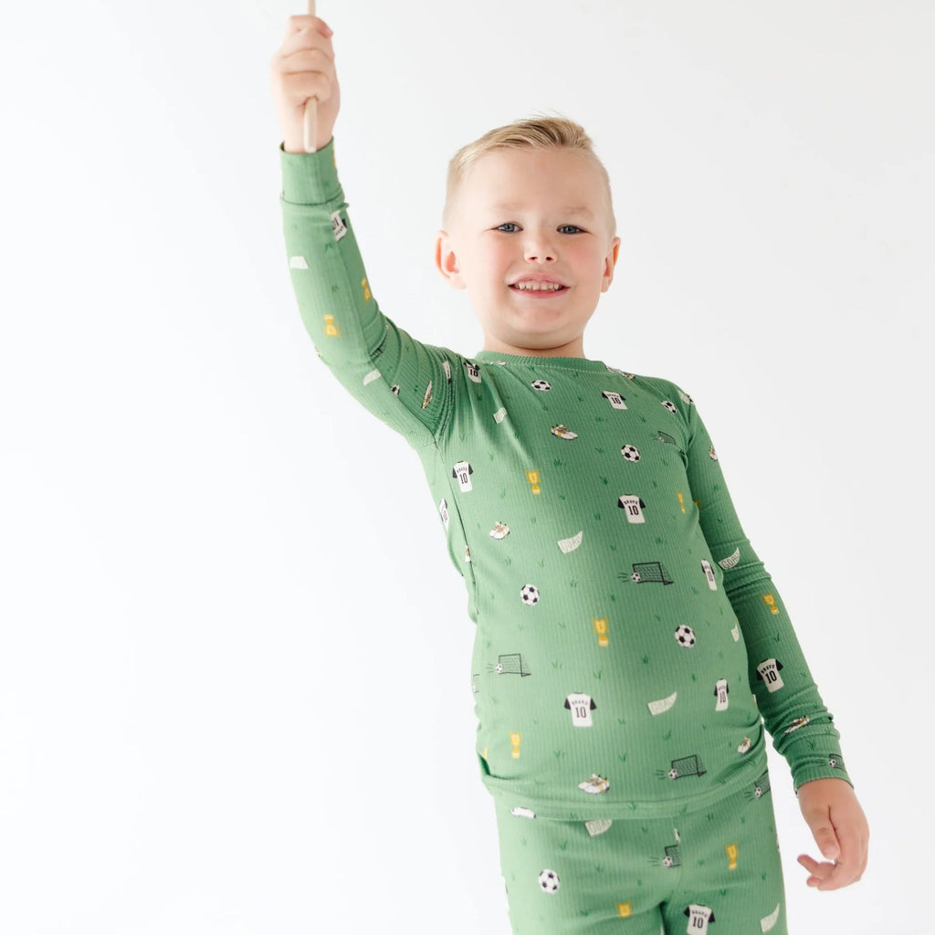 Soccer Ribbed Two-Piece Set