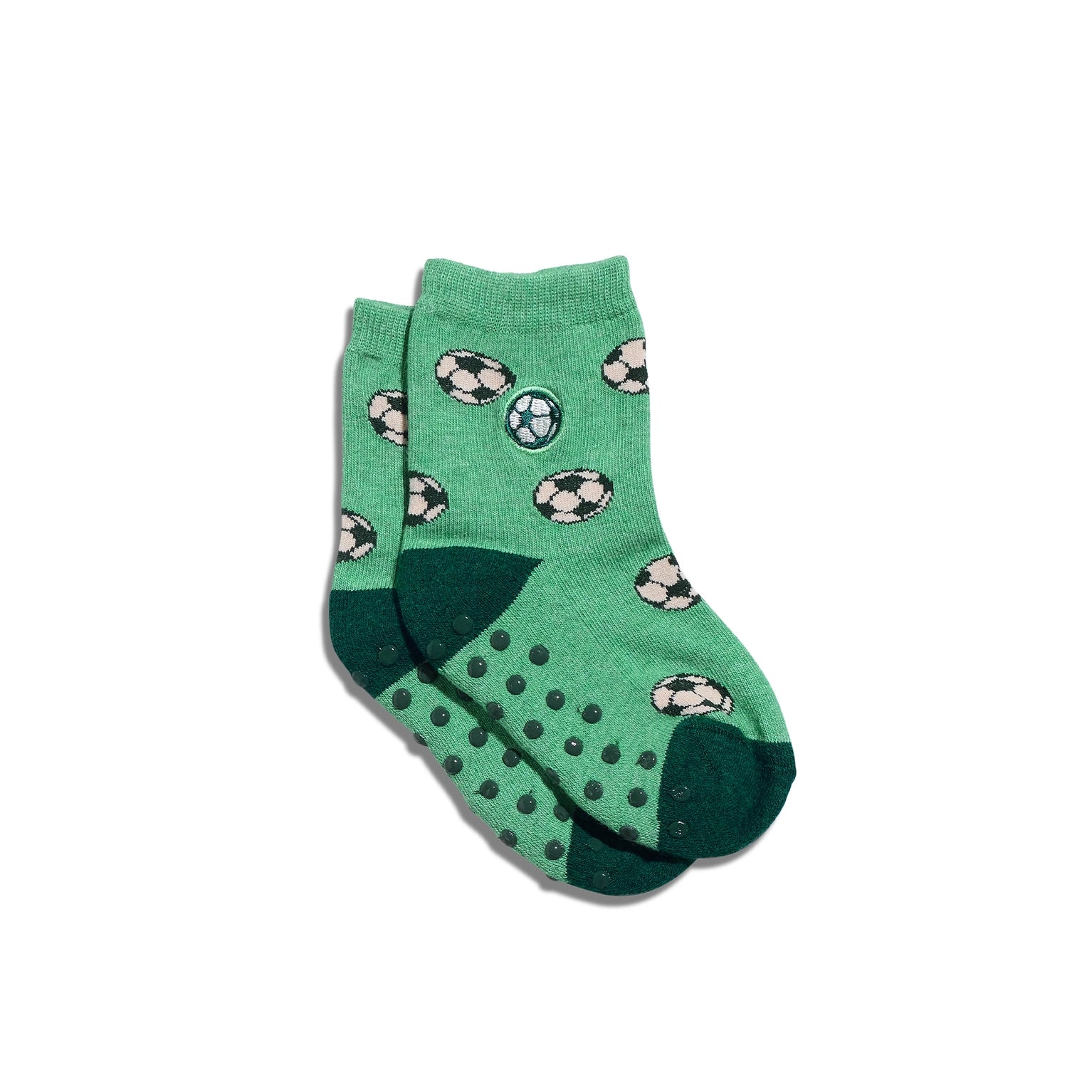 Socks That Support Sports - Green Soccer Balls