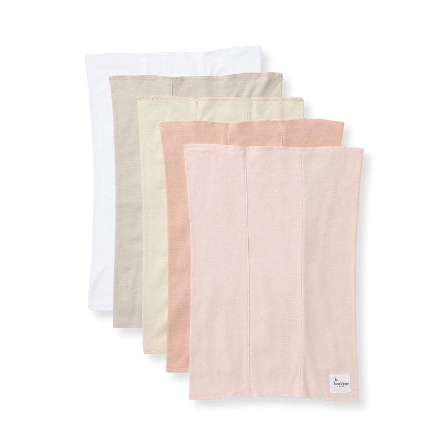 Organic Cotton Burp Cloths - Pink Sands