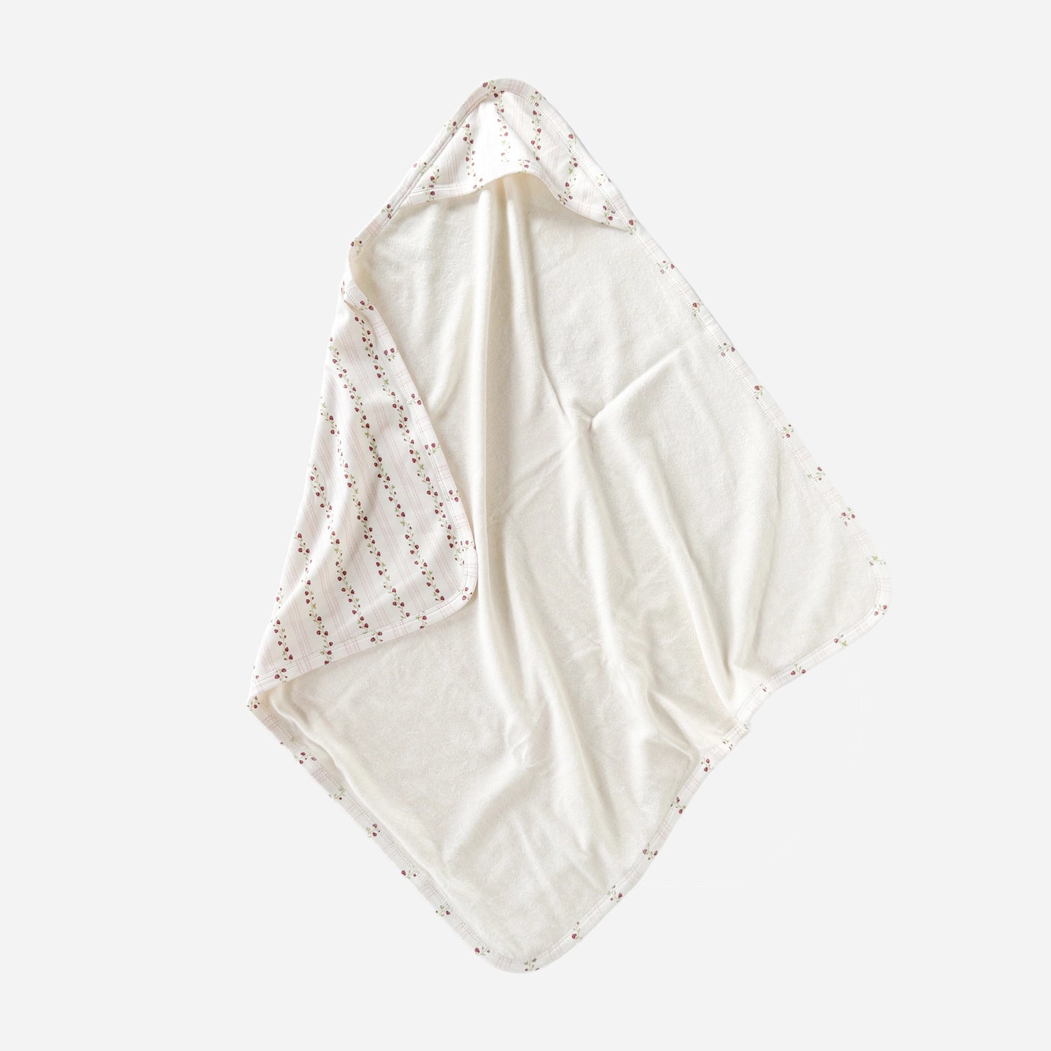Organic Hooded Towel - Strawberry