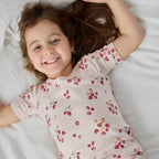 Strawberries Ribbed Pajama Set