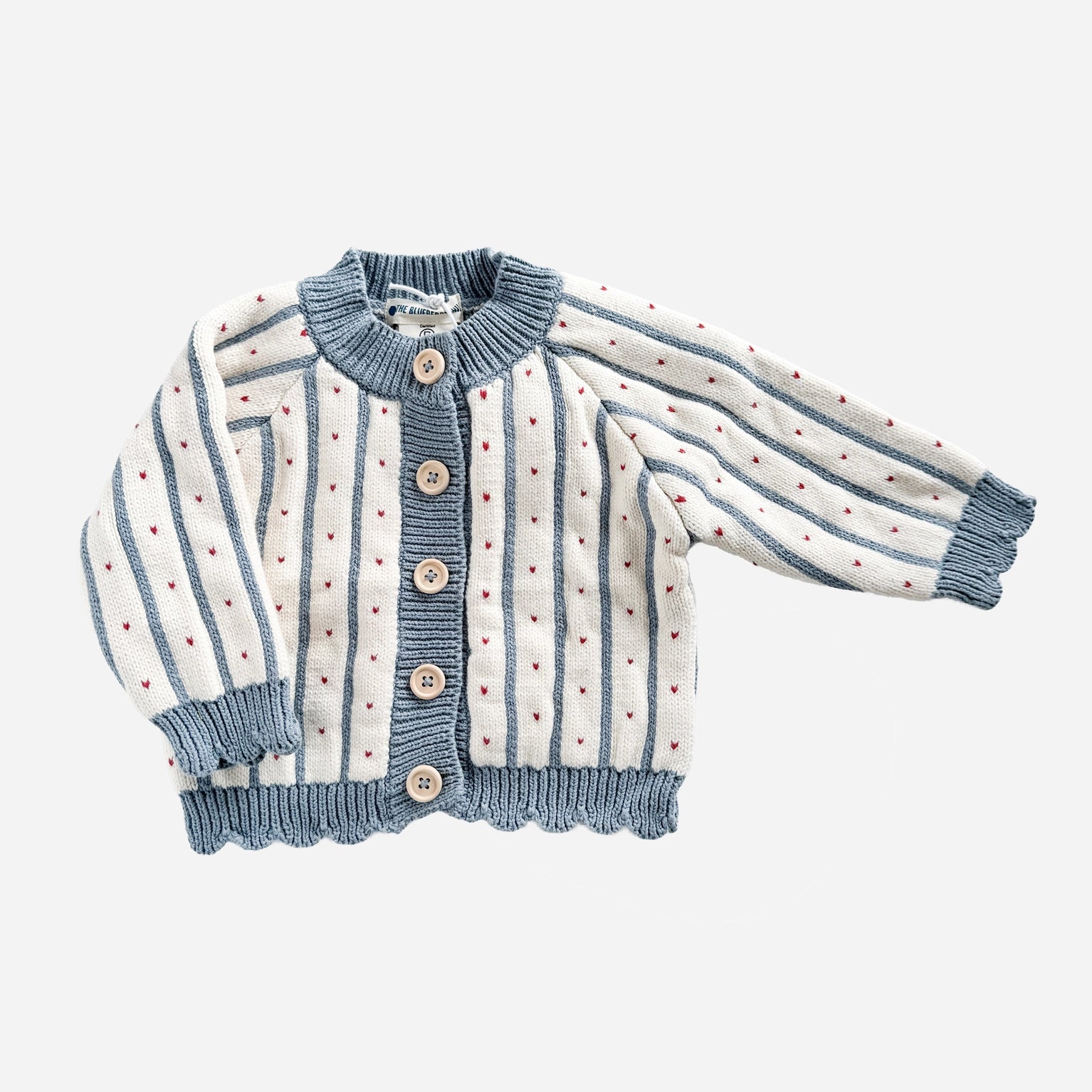 Heart Stripe Cardigan