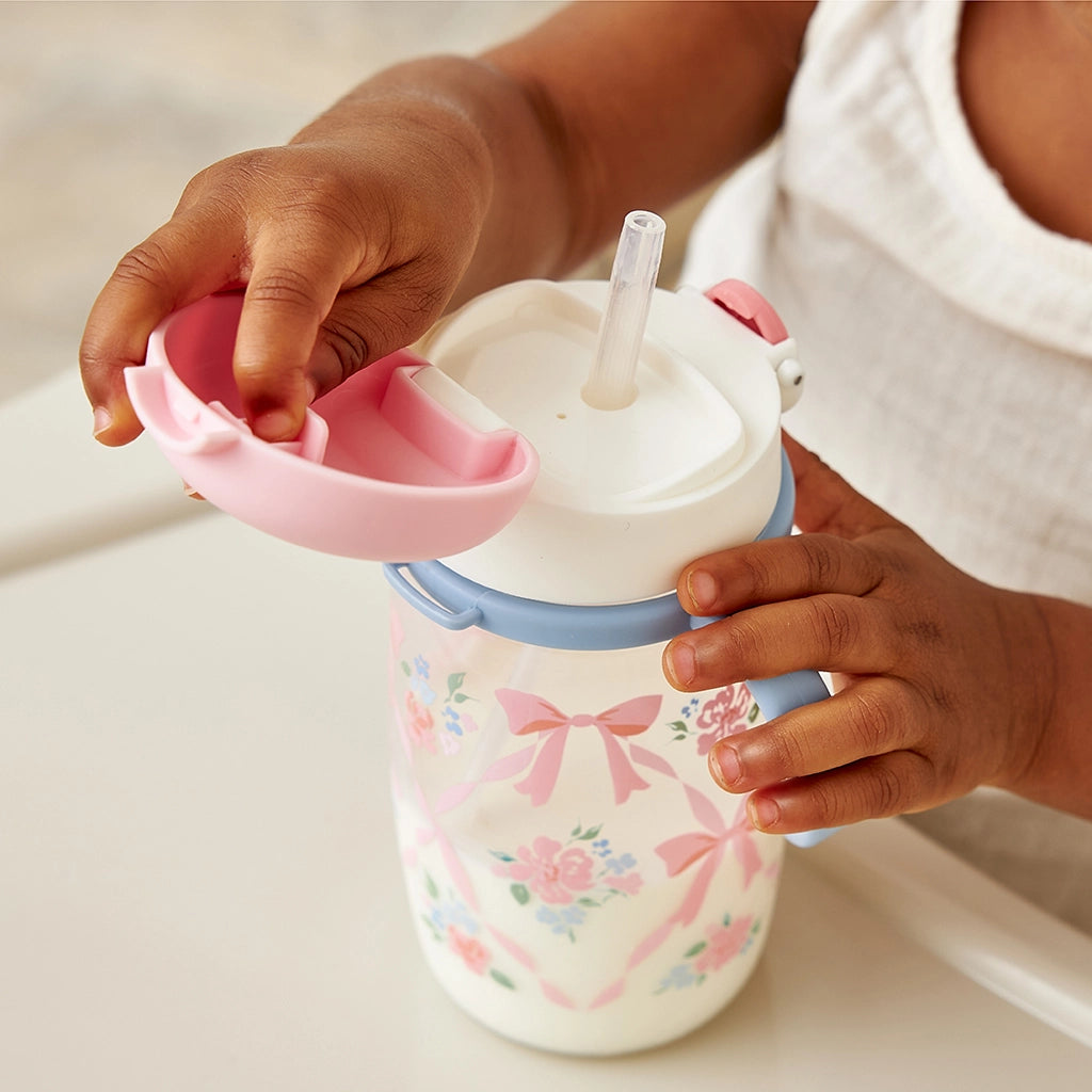 Itzy Sips™ Straw Cup - Ribbons and Roses