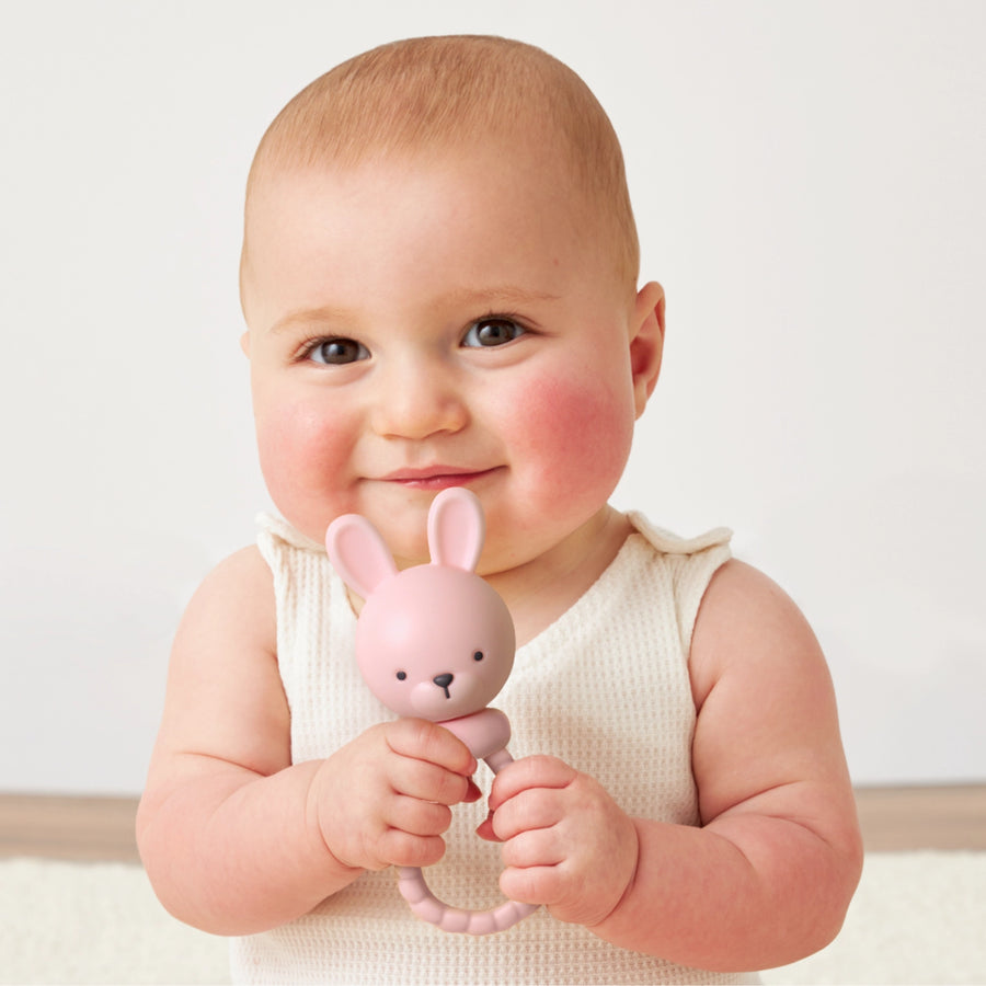 Pink Bunny Sweetie Rattle
