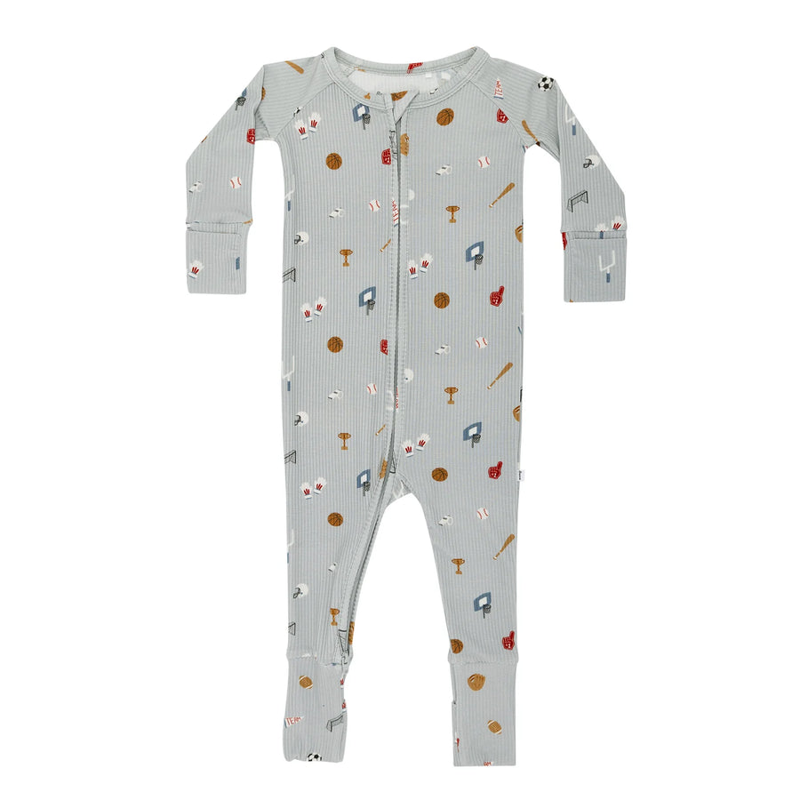 Sports Zone Ribbed Zip Romper