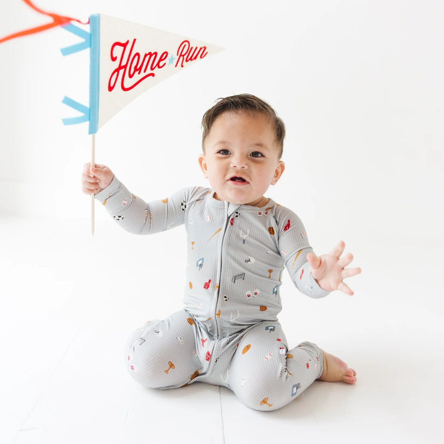 Sports Zone Ribbed Zip Romper