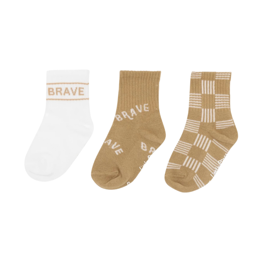Tan Socks 3-Pack