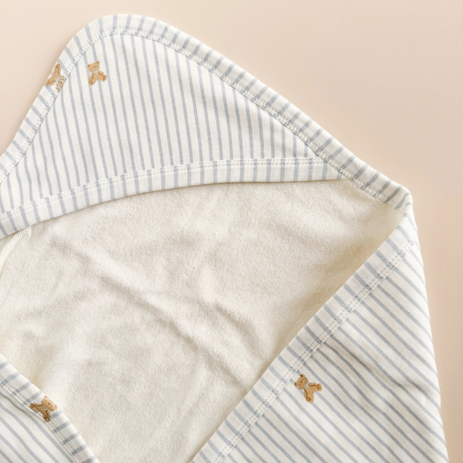 Organic Hooded Towel - Teddy Bear