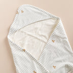Organic Hooded Towel - Teddy Bear