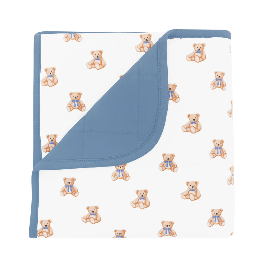 Teddy Bear Bamboo Baby Blanket